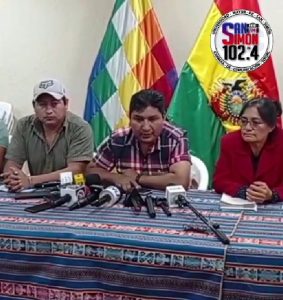 El dirigente de la CSUTCB se pronuncia